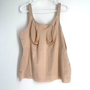 Ruby Ribbon Nude Shapewear Slimming Shaping Tank Top Bra Style 3417 Size 50